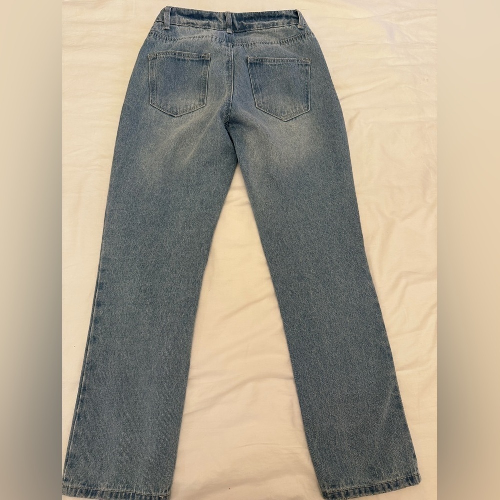 Banjara Embroidered Distressed Ankle Jeans Women’s Size 0/25 High Rise - Picture 5 of 5